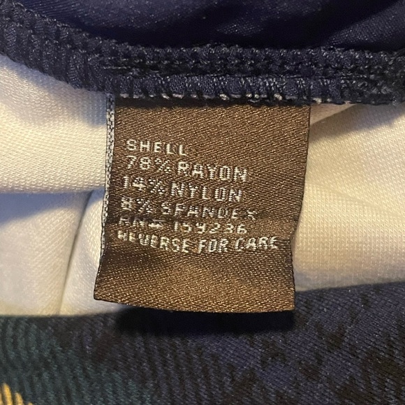 J.Mclaughlin Ross Pant Navy Green Gold Regimental Plaid Women’s Size 2 NWT - Picture 4 of 5